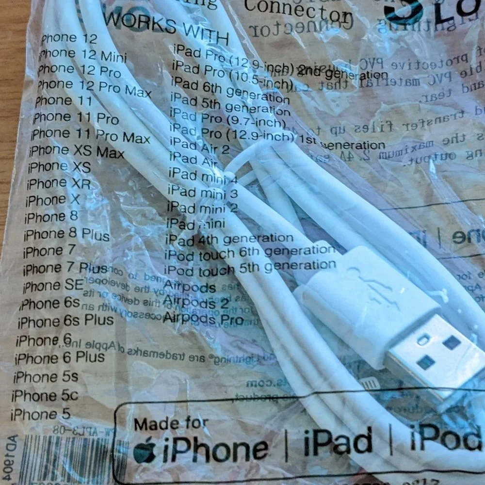 Aduro Charge & Sync 3 Feet Long Lightning Cable💥PRICE DROP💥